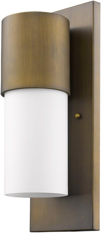 Acclaim Lighting 1511RB Contemporary Modern One Light Wall Mount from Cooper Collection in Brass Finish,