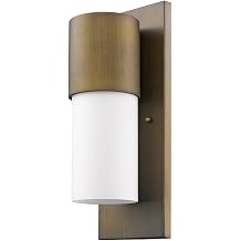 Acclaim Lighting 1511RB Contemporary Modern One Light Wall Mount from Cooper Collection in Brass Finish,