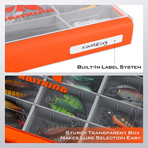 Kastking Hyperseal Waterproof Tackle Box, Waterproof 3600 And 3700 Tackle Trays, Fishing Tackle Box Organizer With Removable Dividers, Lure Box And Terminal Tackle Storage #TOP4