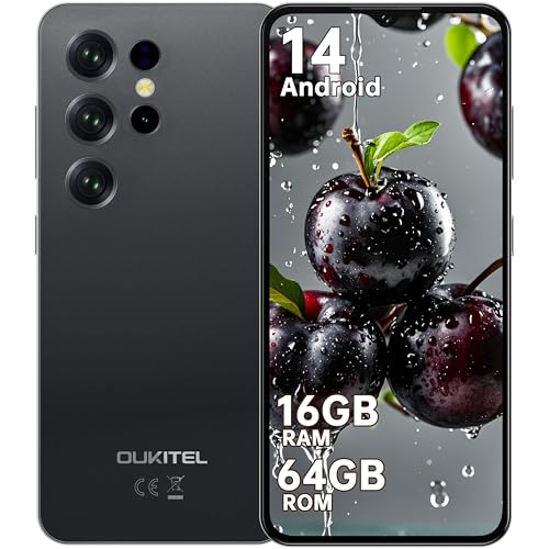 OUKITEL C2 SIMt[ X}z { 16GB RAM+64GB ROM 1TBg\ Android 14 X}z { 6.52C`  13MP+5MPJ X}[gtH 5000mAh eʃobe[ 4GfASIM 