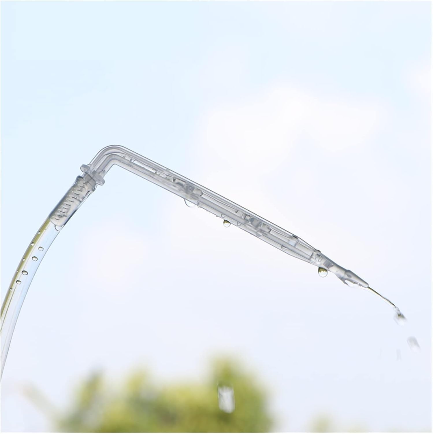 250PCS 4/7mm Transparent Elbow Arrow Drippers 11cm OD 4mm Bending Drop Garden Potted Irrigation Watering Tool