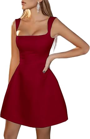 Satin Short Prom Dress for Women A Line Homecoming Cocktail Party Gown LZY924