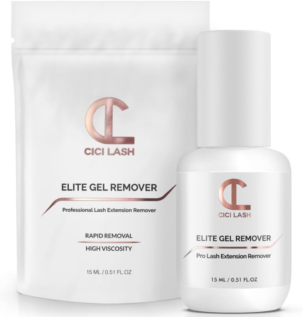 CICI Lash ELITE Eyelash Extension Remover Gel for Professional Extensions | Super Fast (60s) and Easy to Control | Perfect Eyelash Glue Remover for Individual Mink es | Essential Supplies 15ml