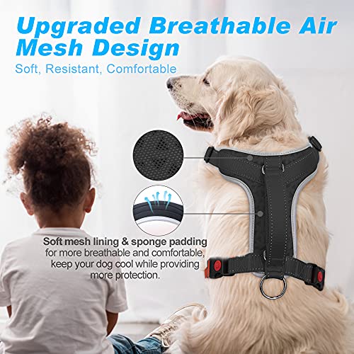 Supet-Dog-Harness-No-Pull-Dog-Vest-Harness-with-Free-Dog-Leash-No-Choke-Dog-Harness-Adjustable-Reflective-Heavy-Duty-Pet-Harness-with-Easy-Control-Handle-for-Small-Medium-Large-Dog - Cucciolini Doodles   Supet-Dog-Harness-No-Pull-Dog-Vest-Harness-with-Free-Dog-Leash-No-Choke-Dog-Harness-Adjustable-Reflective-Heavy-Duty-Pet-Harness-with-Easy-Control-Handle-for-Small-Medium-Large-Dog