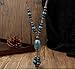 DS Boho Beaded Necklace for Women–Colorful Ceramic & African Tribal Beads, Adjustable Long Chunky Bohemian Jewelry with Gift Box Packaging,Hippie Witchy Vintage Handmade Fashion Statement Necklace (style-1)