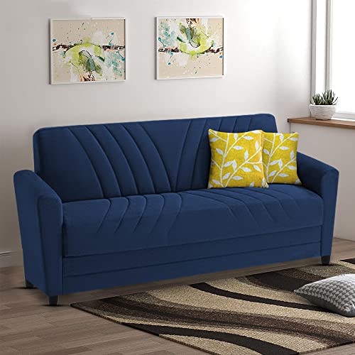 Image of Francis 3 Seater Sofa Set for Living Room (Blue Fabric)