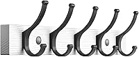 Vista 1 de Coat Rack Wall Mount, 16.5 Inches Wood Coat Hooks Wall Mount, Wall Coat Rack with 5 Hooks, Hat Rack Wall Hooks for Hanging Coat, Bag, Towel