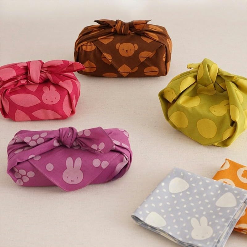 Japan Wrap The Cloth Cotton Line, 55 * 55 cm 5/10 szt. Bawełniana, wielokrotnego użytku tkanina do pakowania królika(7,55 * 55cm 10pcs)
