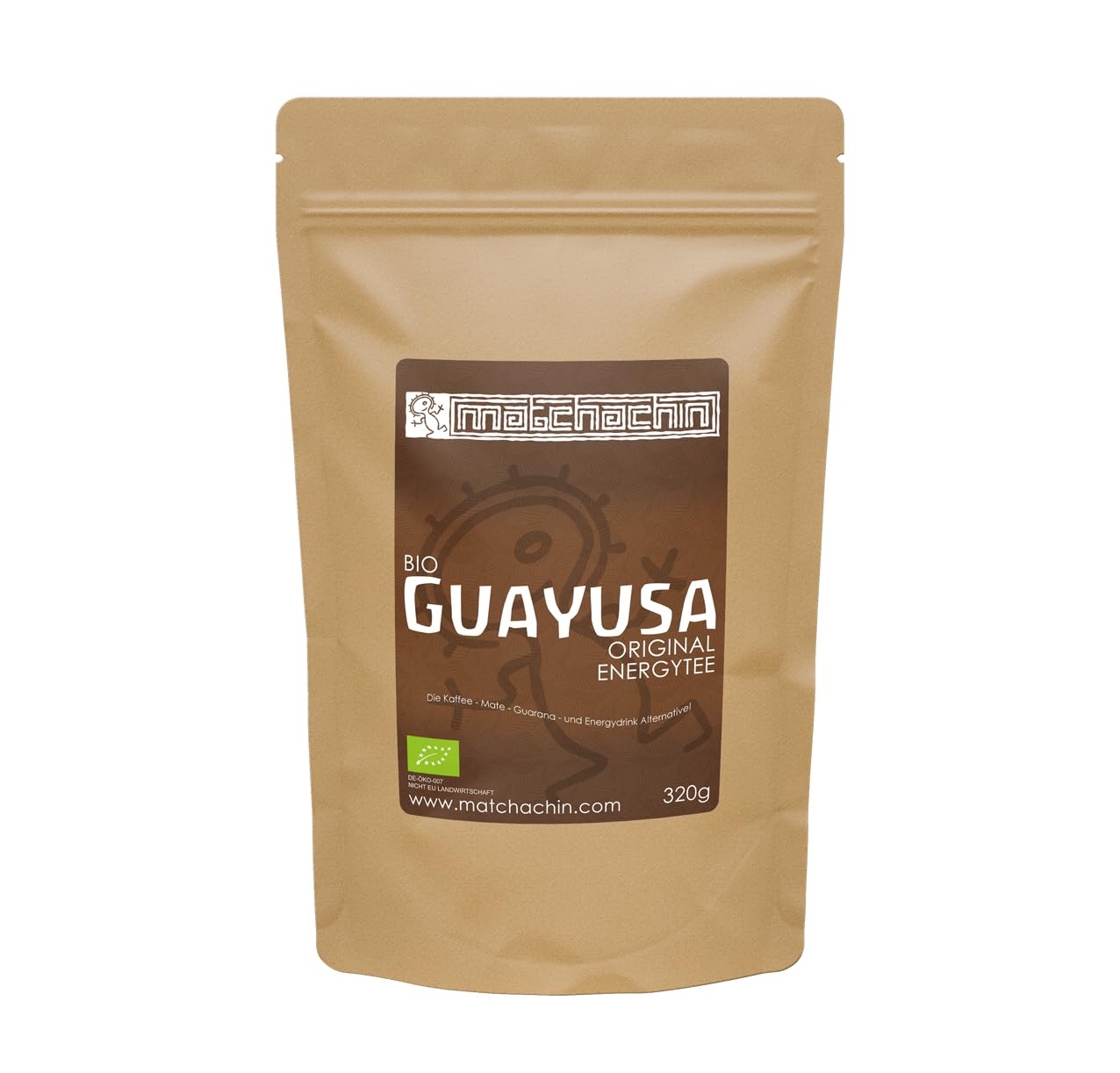320 g BIGPACK Guayusa Energytee Bio firmy Matchachin – oryginał, z dużą ilością kofeiny z lasu deszczowego Amazonii