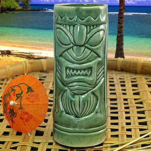 Taza Cerámica BARCONIC Mean Green Tiki 11 oz miniatura 1