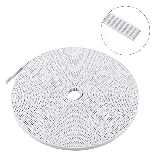 10m GT2 Weiß Zahnriemen für 3D-Drucker 6mm Breite PU 10m mit Stahlkern