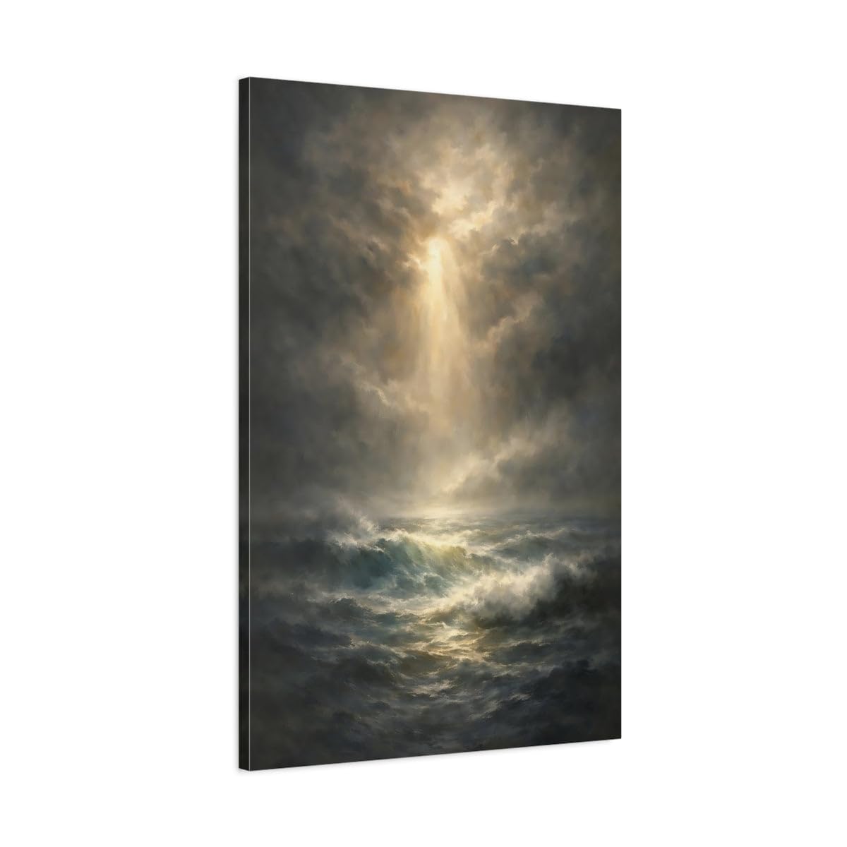 Impression sur toile nature vagues marines tableau vertical 60x90cm - 8