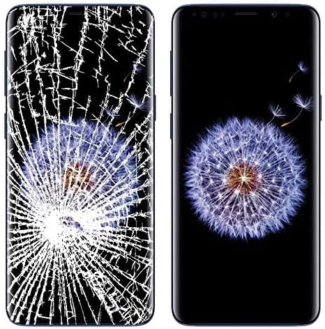 Original Galaxy S9+ Screen Replacement Front Outer Lens Glass Screen Replacement Repair Kit for Galaxy S9 Plus G965 Series (Galaxy S9+ 6.2 inch Black)
