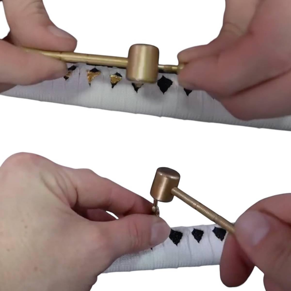 Kit di manutenzione e pulizia per Katana in scatola di legno – Include Choji Abura, Uchiko, Mekugi in bambù, Mekugi-Nuki, Nuguigami – Pulizia e cura tradizionali per spade Samurai