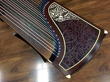 Dunhuang Indian Rosewood Zitan Guzheng with Master Xu Signature and Silverthread Inlay 698JM