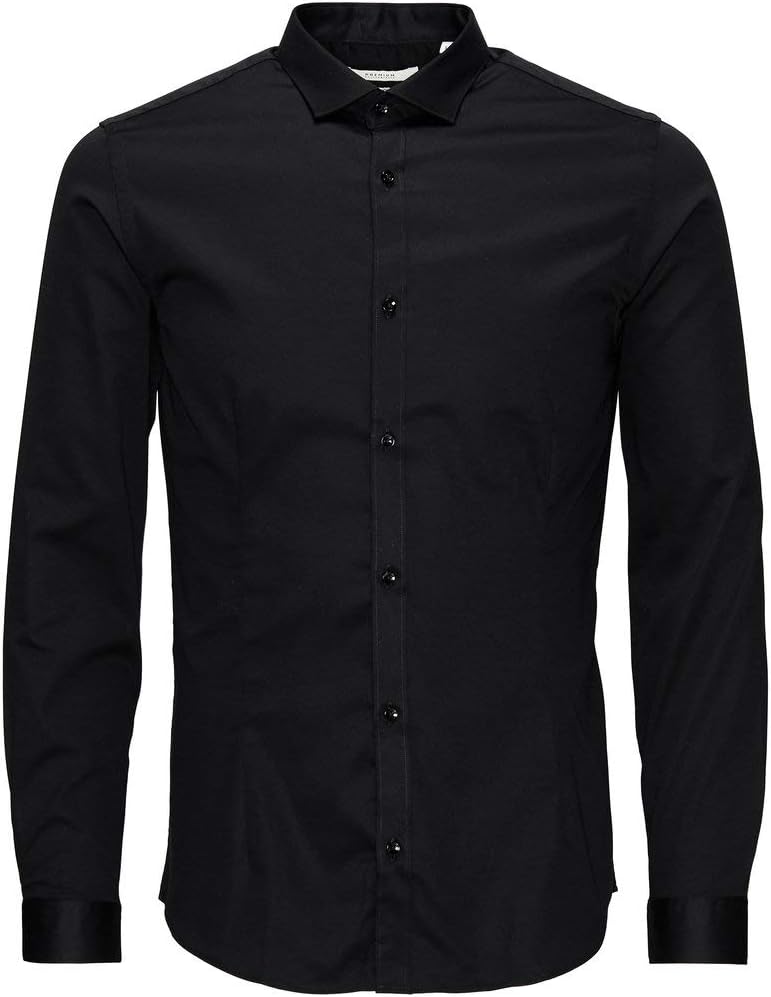 JACK & JONESMen's Jjprparma Shirt L/S Noos Super Silm Fit Shirt (pack of 1)