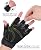 HANDLANDY Fingerless Work Gloves Bulk, Pack of 12 Pairs for Men Women Utility Padded Half Finger Driving Working Gloves