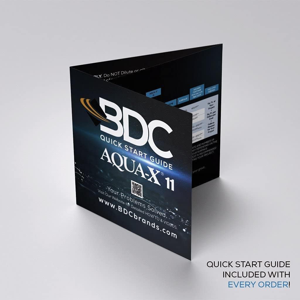 Hottest Sale 1 Gal. AQUA-X 11 Clear Penetrating Stone and Concrete Sealer | Natural Finish | Professional Grade | Indoor & Outdoor | Fast Dry and Long Lasting Protection