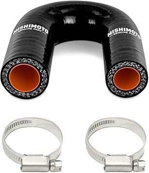 Mishimoto Silicone GM LS V8 Heater Core Bypass Hose, Black