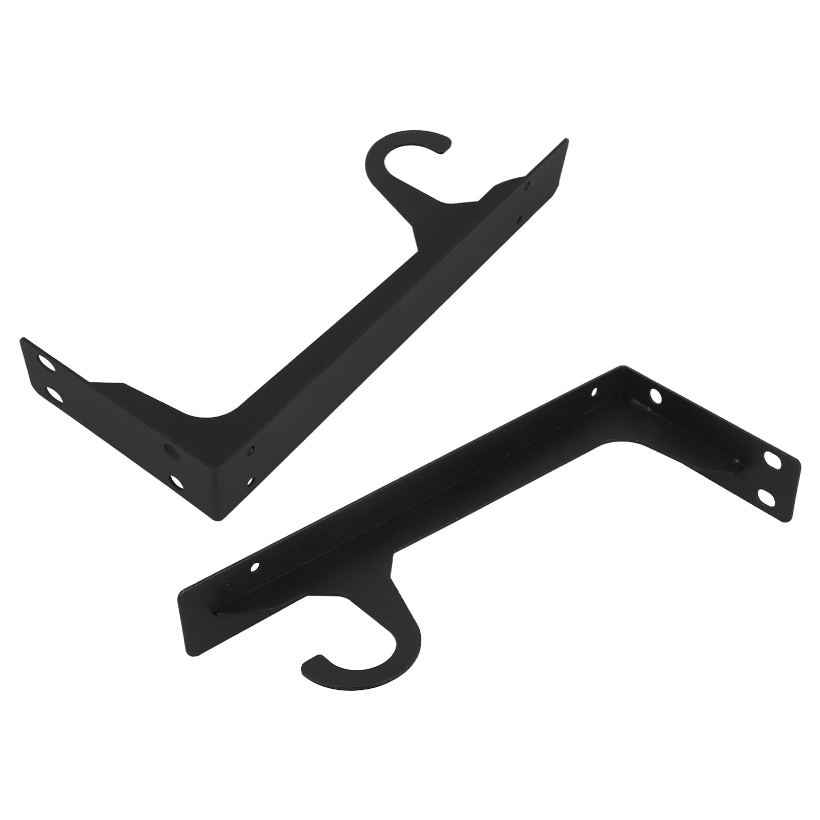 Support de tige métallique noir Amosfun en acier laminé pour étagère
