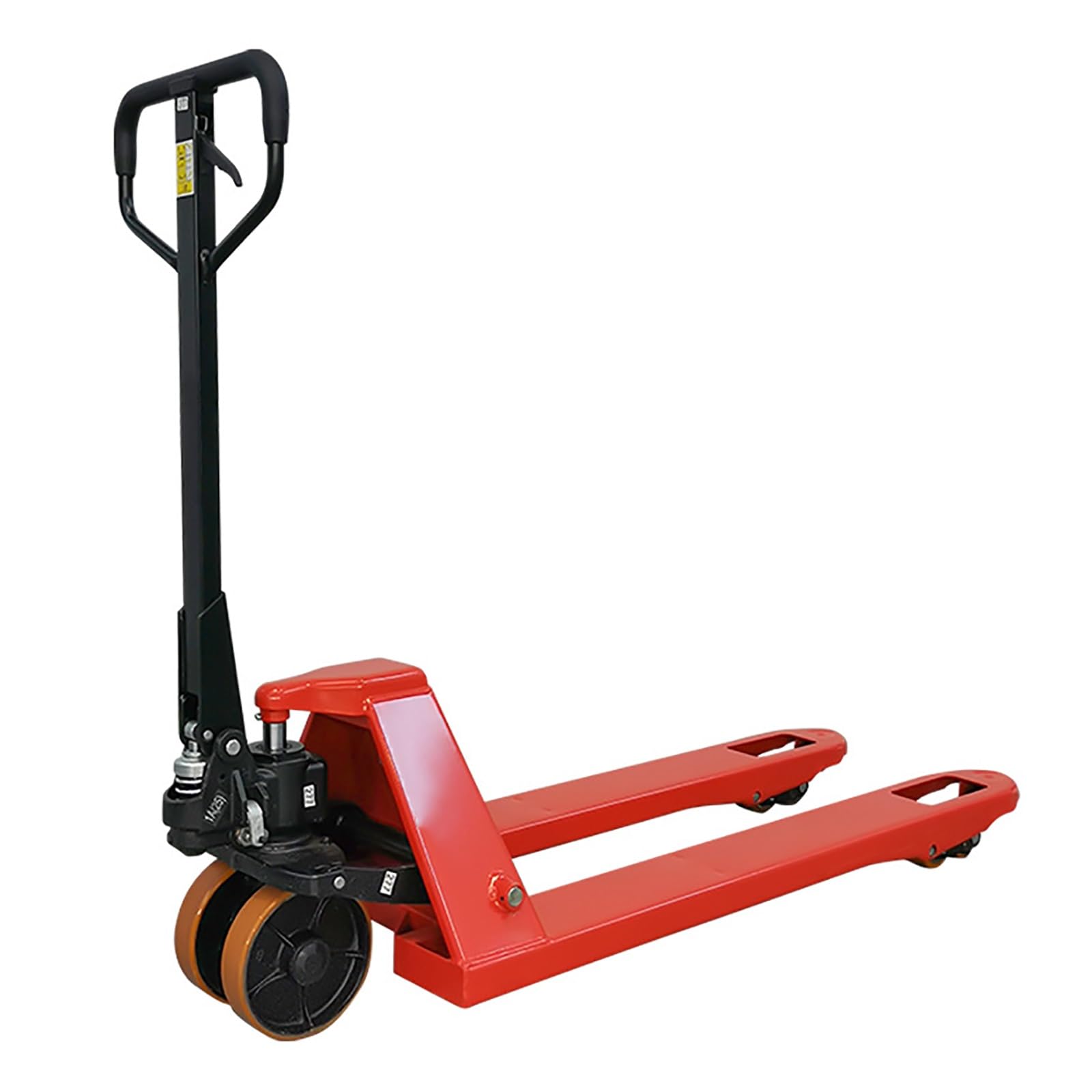 Martinetto idraulico per pallet elevatore per carichi pesanti, pompa manuale, cilindro dell'olio sigillato, impugnatura ergonomica per magazzini, supermercati, uso in fabbrica (grande capacità)