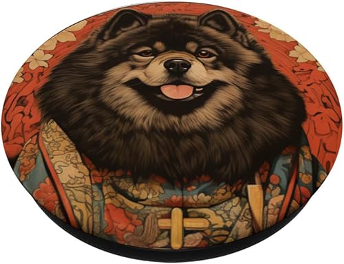 Miniatura 2 de Chow Chow Japanese Dog Loyal Pet Friend Kawaii PopSockets Standard PopGrip