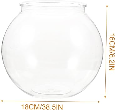 Transparent Fish Tank Compact Aquarium Betta Ideal Household Fish Bowl Home Decor