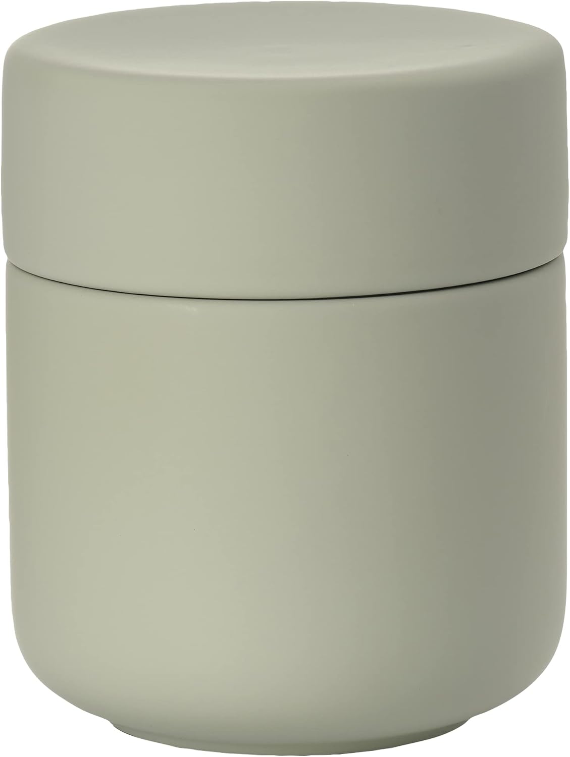 Zone Denmark Ume Taupe Cosmetic Jar - Elegant and Functional Storage Solution for Your Beauty Essentials, Infusing Scandinavian Design into Your Vanity Space (Eucalyptus Green)