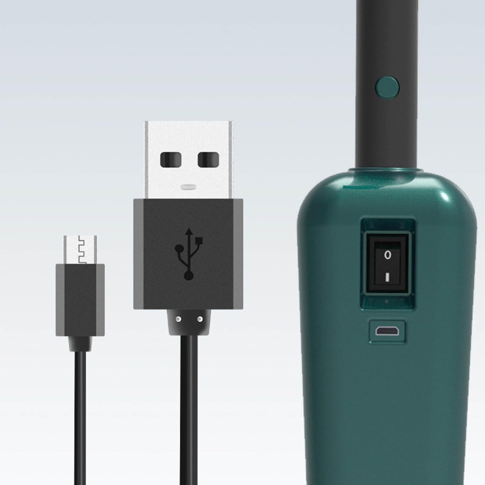 Toallita eléctrica recargable por USB con poste telescópico, acción silenciosa, herramienta de limpieza flexible de 90°, herramienta de limpieza doméstica inteligente para suelo móvil
