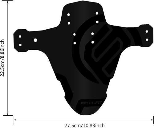 Miniatura 3 de FIFTY-FIFTY Guardabarros para bicicleta de montaña, guardabarros MTB, guardabarros delantero y trasero compatible con bicicleta, se adapta a 26,