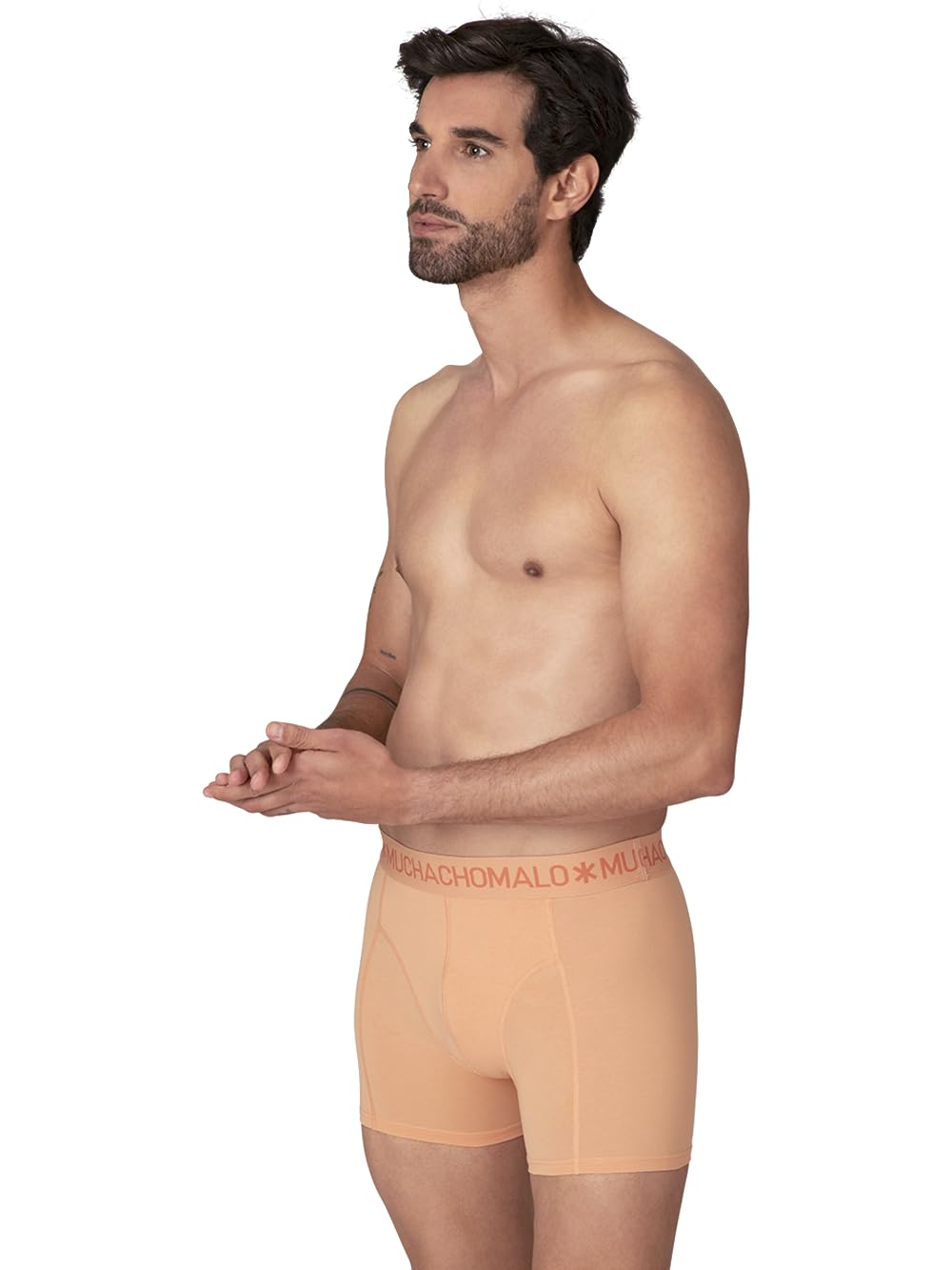 Muchachomalo Calzoncillos para Hombre, Ropa Interior Lisa de Algodón para Hombre, Pack de 10 Unidades, Bóxers Lisos de Corte Clásico con Cintura Elástica