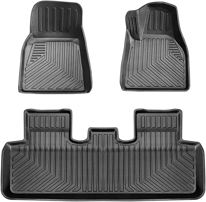 【入荷極小！新作】【 Fumezu】 3dフロアマット テスラ model Y (2021年+) に適用 滑り防止シート 取付簡単 防水 滑り防止 耐