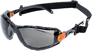 Sellstrom S71911 XPS502 Sealed Safety Glasses/Protective Eyewear - Smoke Lens, Anti-Fog Coating, Adjustable Temple (Qty 1)