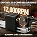 Bonvoisin Arrow Saw Cutter Electric Archery Tools Arrow Cutter Carbon Arrows Kit with 5 Saw Blades for Adjustable Length Arrow Shaft DIY