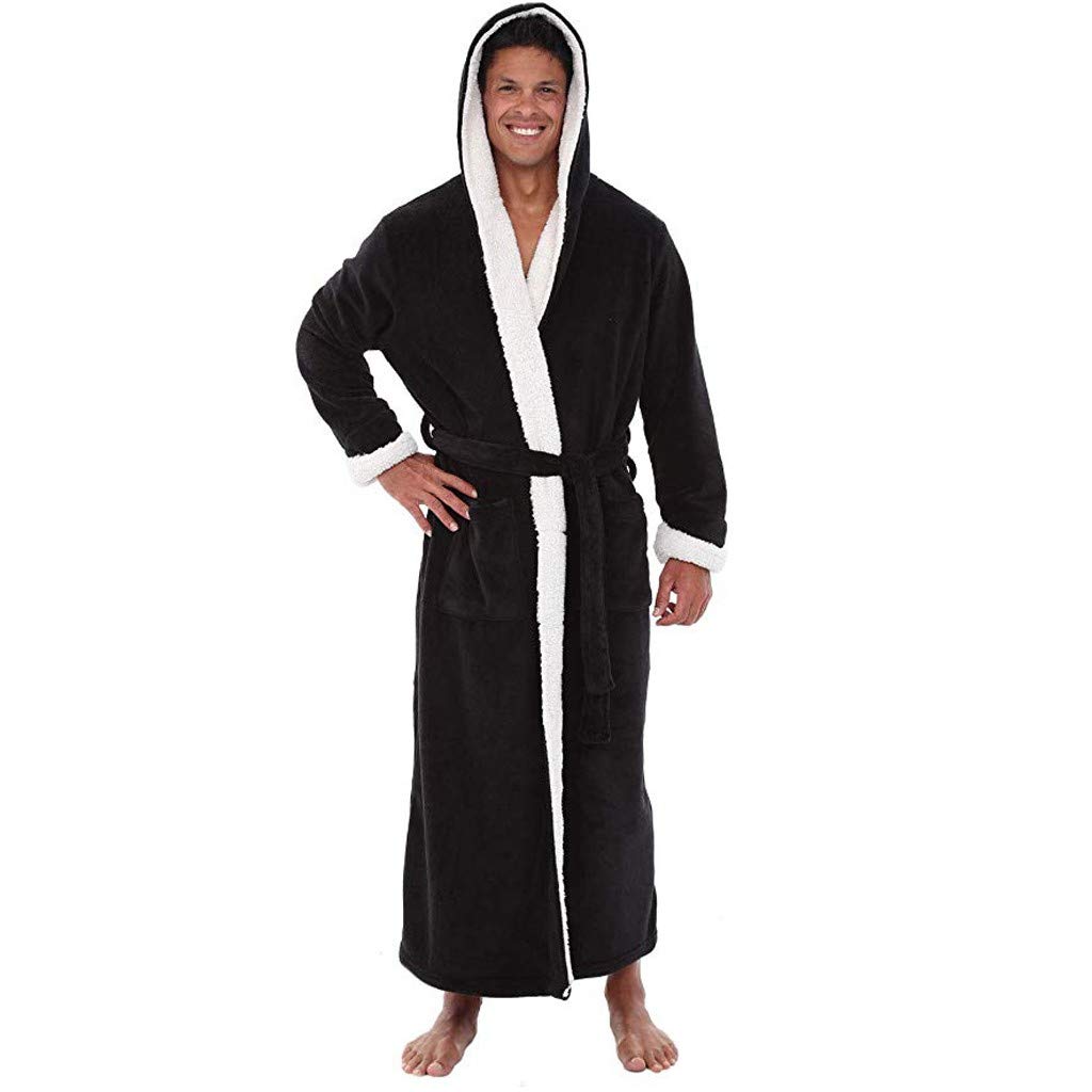 mens plush dressing gown