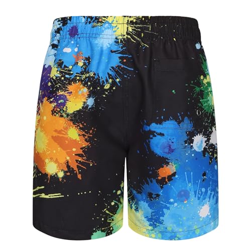 Boys Swim Trunks with Compression Liner for Kids Boys Quick Dry Board Shorts Beach Shorts Swimwear 3-16 Years2