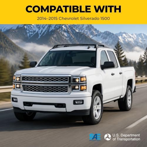 VRC Projector Headlights Compatible with 2014-2015 Chevy Silverado 1500 - 1