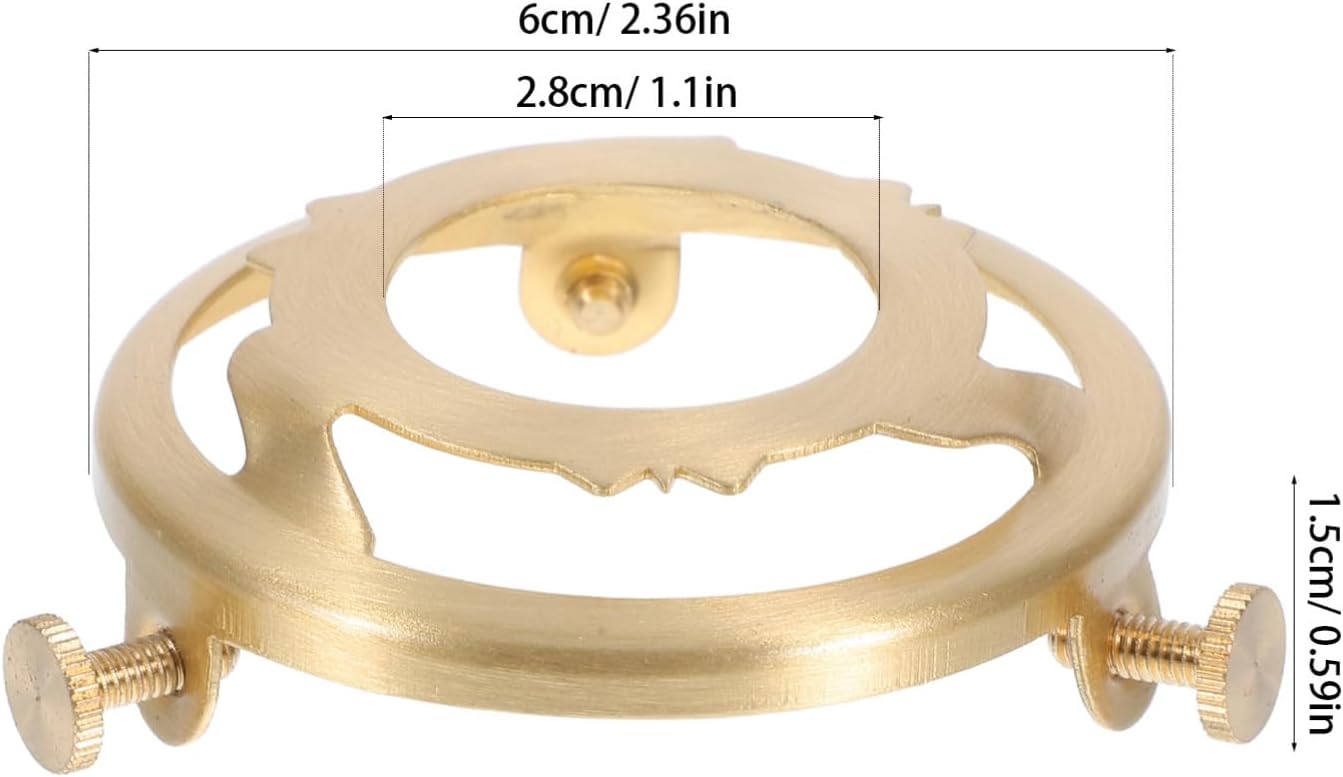 Copper Lampshade Holder Bracket Easy Install Lamp Holder Base for Table Lamps Secure Copper Clip with Design Lightweight Accessory for Versatile Use
