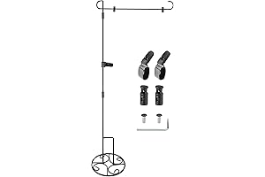 2 Pcs Garden Flag Stand with Base Above Ground