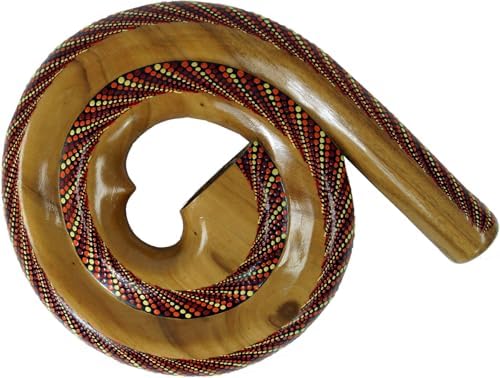 Guru-Shop Didgeridoo Redondo (madera) - Modelo 3, Marrón, 28x30x4...