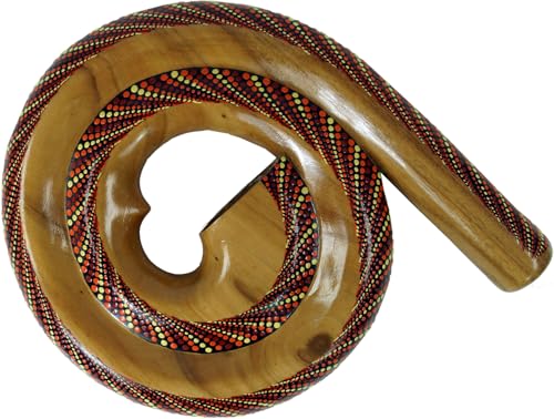 GURU SHOP Rundes Didgeridoo (Holz) - Modell 3, 28x30x4 cm