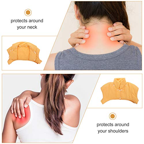 Almofada térmica WINOMO para pescoço e ombro para micro-ondas e pescoço para terapia de inverno para