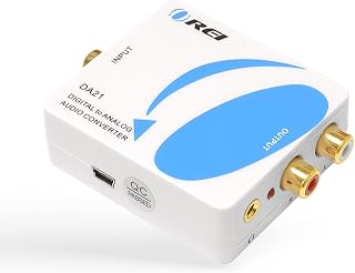 OREI DA21 Optical SPDIF/Coaxial to RCA 3.5mm Analog Audio Converter for TV to Stereo Systems