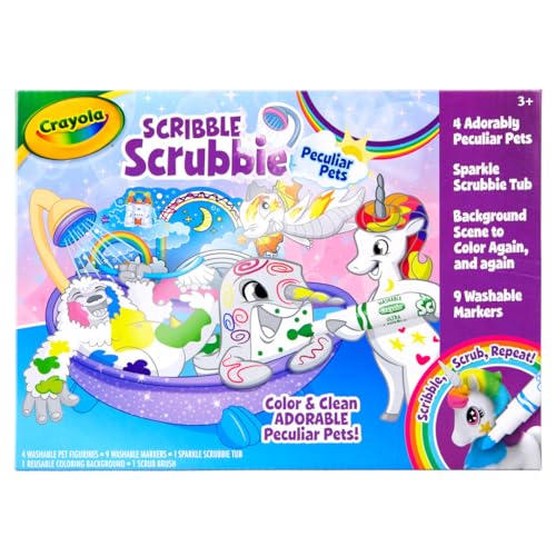 Crayola Scribble Scrubbie Peculiar Pets, Washable Pet Grooming Toy Set for Kids, DIY Toddler Arts & Crafts, Gifts for Girls & Boys, Ages 3+ - image 7