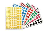 Colore: assortiti apli-agipa 11737 Sticker geometrica rotonda adesivo permanente speciale Scuola 6 tasca assortiti