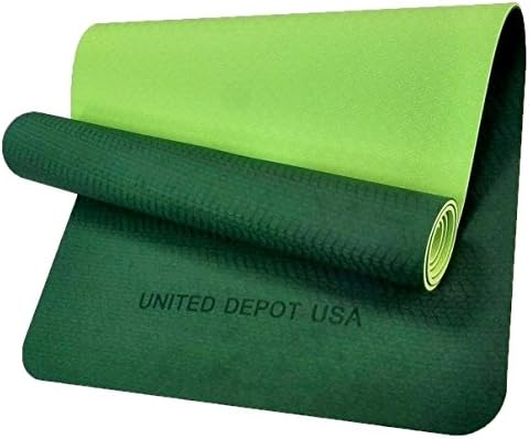 Unidepot Non Slip TPE Double Color Yoga Mat 72'' X 24'' X 1/4