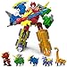 Wenbeier Robot Dinosaur Toys 5 in 1 Combined Large Robot Toys Take Apart Toys Including 5 Dinosaur Action Figures -Triceratops Deformation Toys for Kids 6-12ï¼ˆ8â€œï¼‰