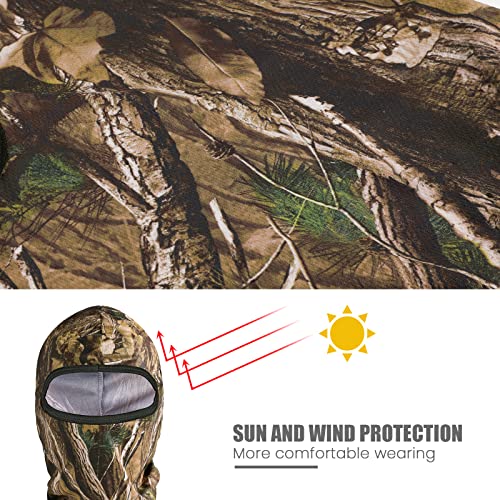 Tagvo Hunting Balaclava Face Mask, Windproof Camouflage Balaclava Tactical Hood Headwear, Helmets Liner For Adults Women And Men Elastic Universal Size #TOP4