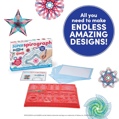 Spirograph Super Set –Arts and Crafts, Kids Toys, Art Supplies, Craft Supplies, Drawing Kit, Spiral Art, Classic Gear Design Kit, Case, Pens, Design Sheet Included, Ages 8+ - image 4