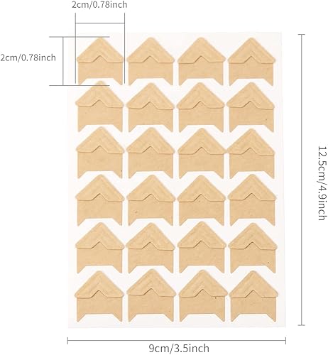 Miniatura 56 de GOONAVI 10 hojas de 240 esquinas de fotos doradas brillantes sin ácidos, montaje autoadhesivo para suministros de álbumes de recortes de boda, álbum